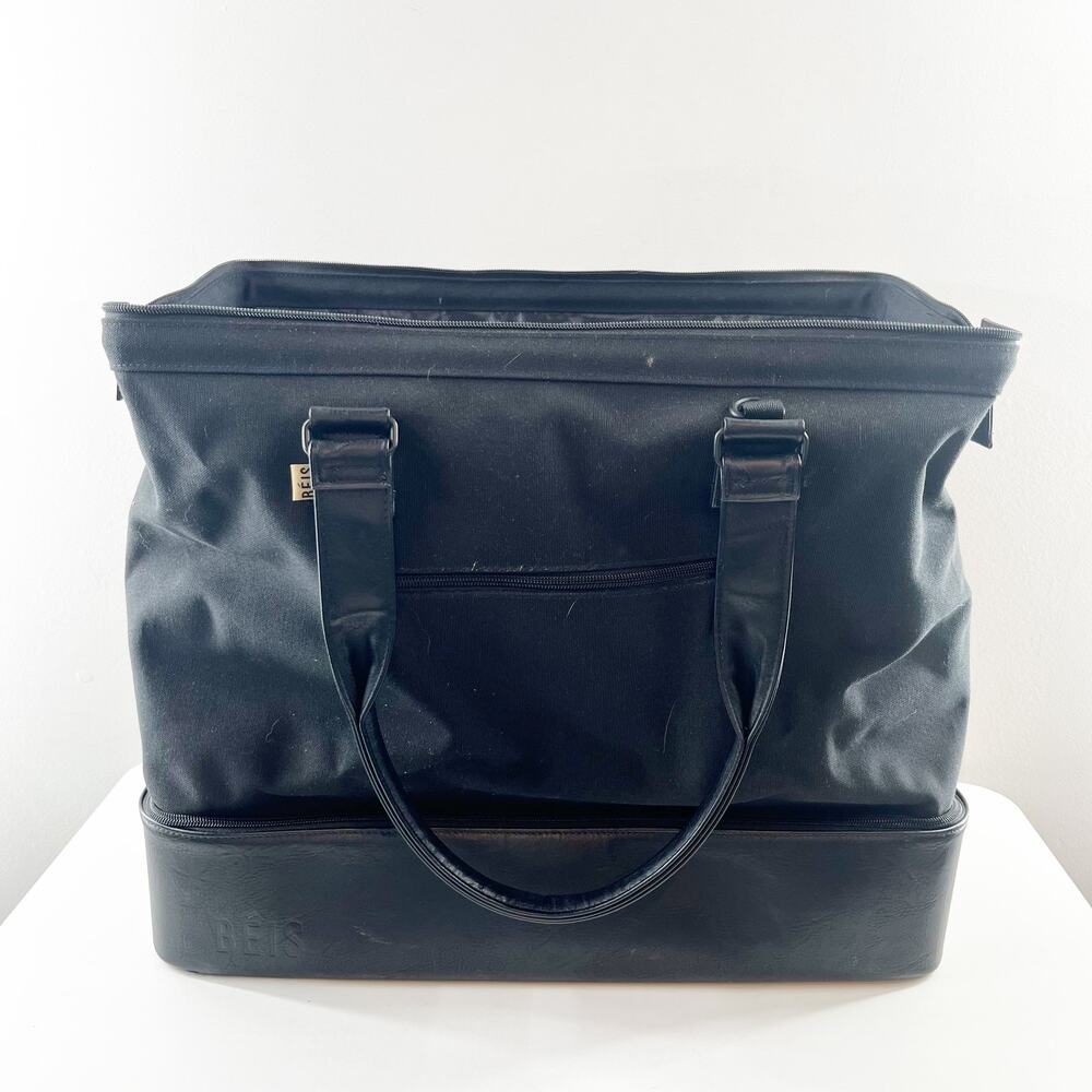 Beis Weekender Travel Overnight Carry On Bag Black - Picture 4 of 9